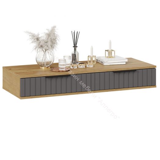 Стол туалетный Хилтон - 402.007.000 Дуб Крафт золотой, Графит матовый