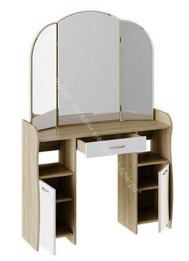 Туалетный столик "София" Т2 Дуб Сонома/Белый