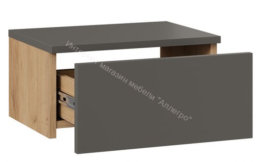 Тумба универсальная Тип 1 Графит Серый/Дуб Крафт Золотой