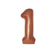 Цифра "1" фольгированная (32/81)  Шоколадный