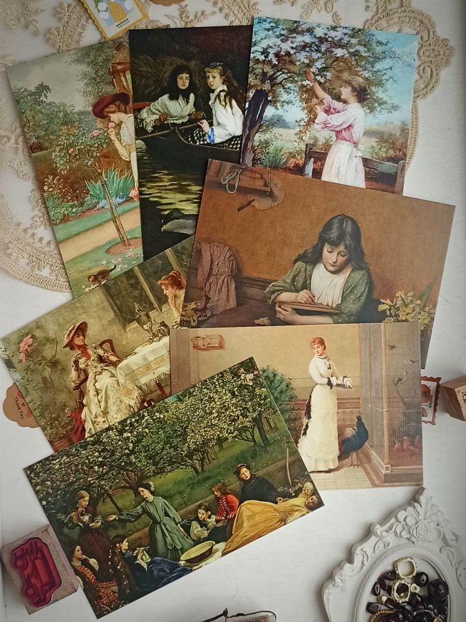 Набор отрыток Прекрасные Дамы 7 шт