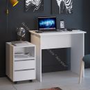 Стол с тумбой выкатной тип 14 (800) Белый Ясень