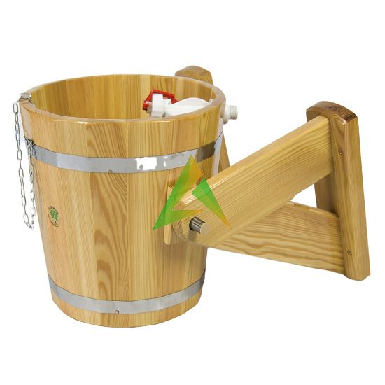 Обливное устройство из лиственницы 12 л. Натуральная