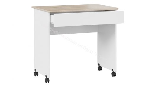 Стол компьютерный «Diamond» тип 2 Дуб Сонома, Белый