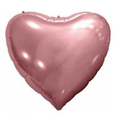 Сердце розовое золото 170