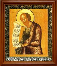 Икона Елисей, пророк в киоте с басмой Виноградная Лоза (UV-печать)(30383)