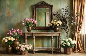 Фон стена "Summer wall №32"