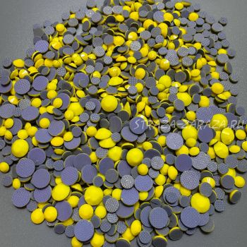 A2 Стразы ГОРЯЧЕЙ Фиксации Chalk_Yellow Mix