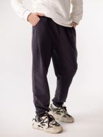 Брюки с защипами графит 3х-нитка