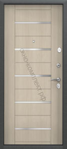 DELTA -100 (черный шелк-DL-1/ПВХ Лиственница крем-DPС-1W-Магнитный уплотнитель.