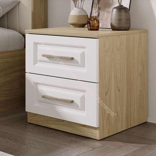 Тумба прикроватная «Сэнди» - 211.000.000 Вяз благородный, Белый