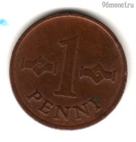 Финляндия 1 пенни 1966