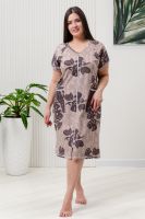 Халат женский 8449 [листья коричневые]