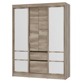 Шкаф-купе Энигма ШКК-06 (ш1600*г582*в2100мм) венге/дуб каньон