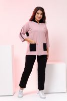 Костюм 036 [розово-бежевый]