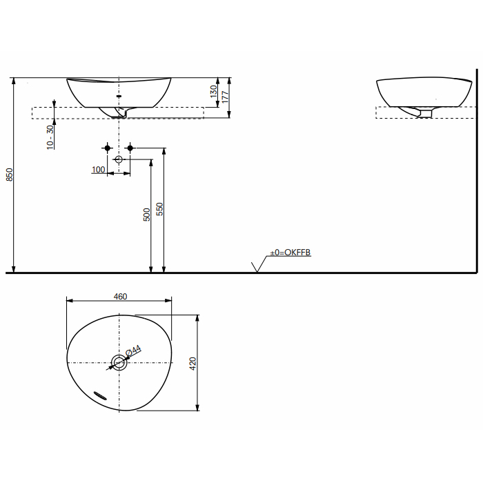 Раковина TOTO Neorest L4716E 60х38 ФОТО