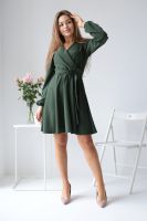 Платье на запах 400002 Барби [зеленый]