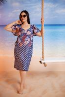 Платье 7385 [горох+листья]