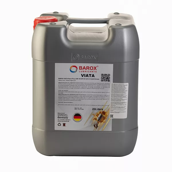 BAROX VIATA Revo Plus CK-4/CJ-4 E6/E9 10W-40, 20л