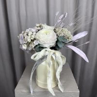 Сборная лимонная коробочка с гортензией