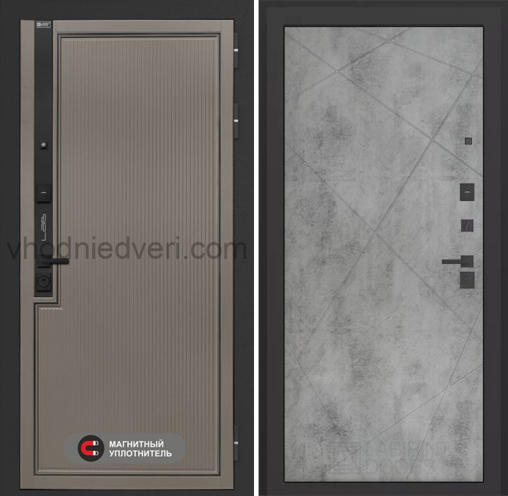 Входная дверь Лабиринт Лаб 1 Про - 24 Бетон светлый