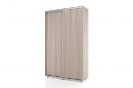 Шкаф-купе -PRIME 2-хдвер. ОР16-6.2D (ш1600*г600*в2300мм), ясень шимо светлый/белый шелк