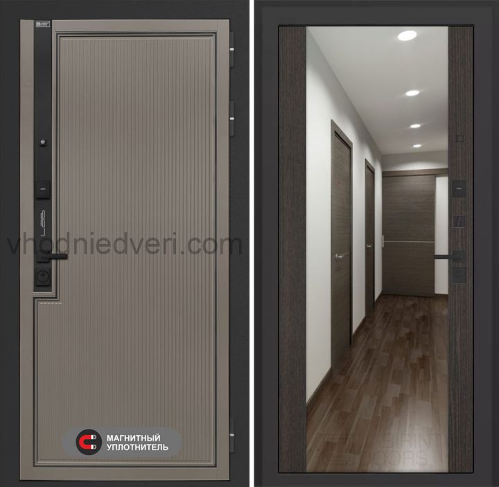 Входная дверь Лабиринт Лаб 1 Про - Зеркало максимум Венге