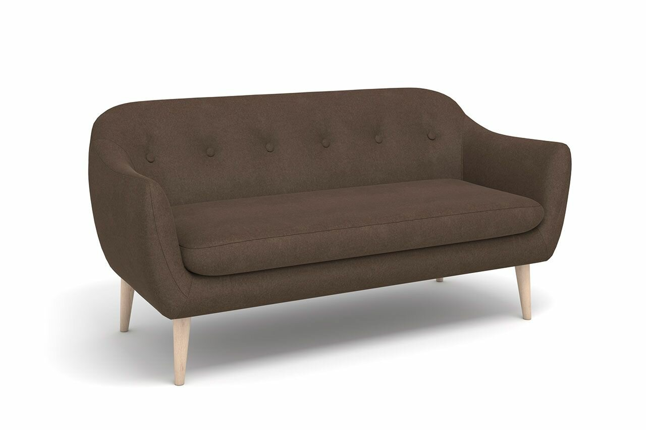 Диван на ножках Реймс ткань Angora chocolate