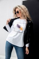 Туника 67085 [белый+перо]