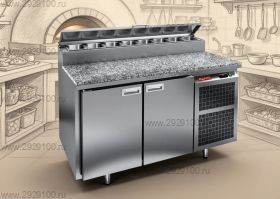 Стол для пиццы HICOLD PZ2-11/GN (1/6H) камень