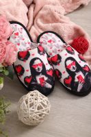 Тапки Лиза [белый/розовый]