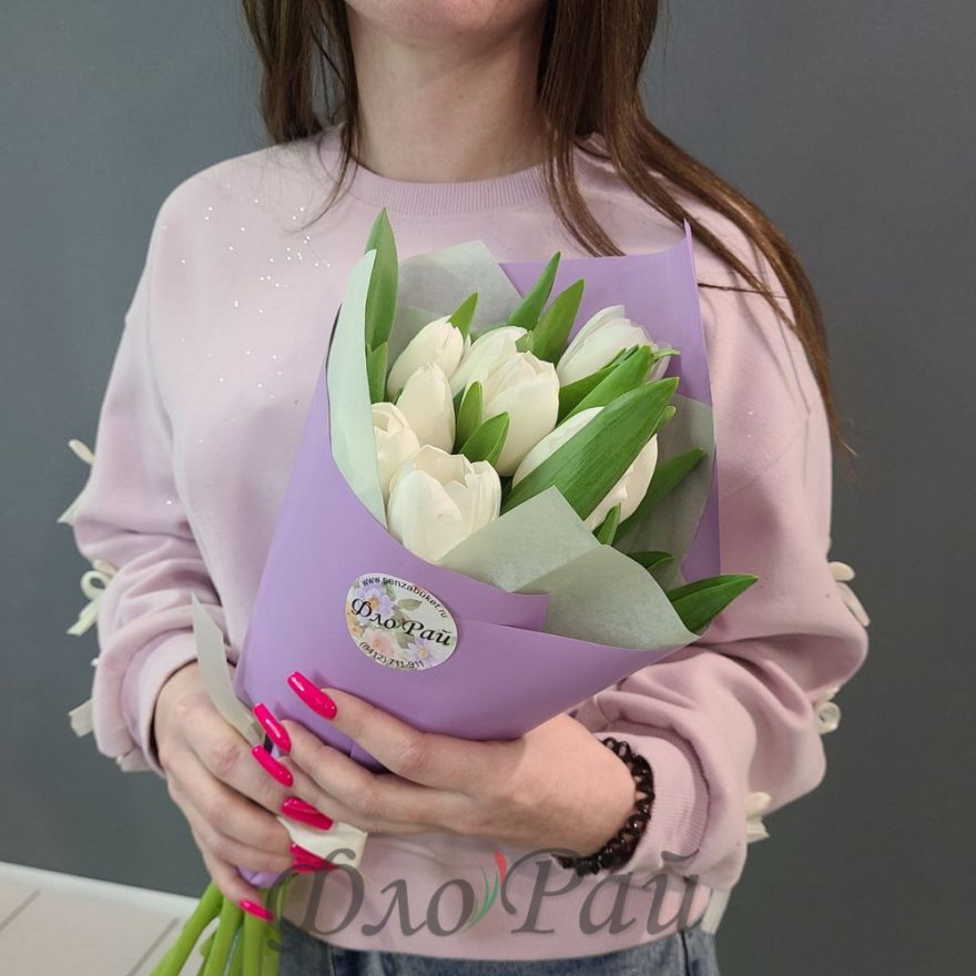 Букет 9 тюльпанов