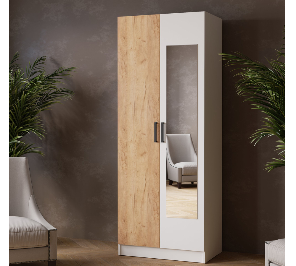 Шкаф комбинированный Ларс (0,8) с зеркалом