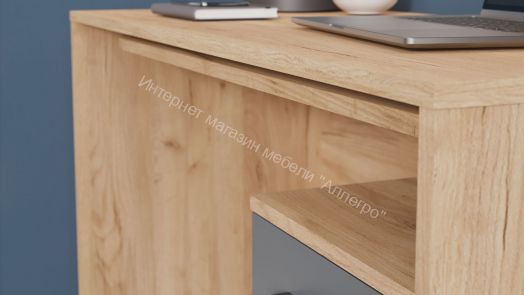 Стол трансформер Тип 1 «Норман» Дуб Крафт золотой, Графит Серый