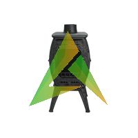 Интерьерная печь-камин "Бахта II"