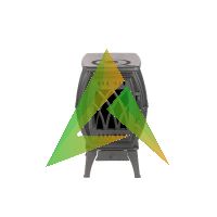 Печь-камин отопительно-варочная «Бахта»