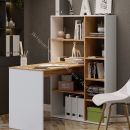 Стол письменный тип 16 Белый Ясень, Дуб Крафт золотой