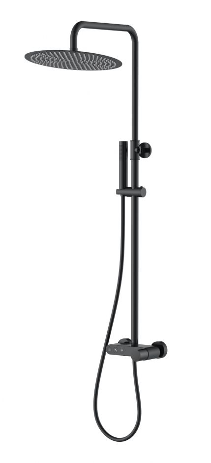 Душевая стойка с круглой лейкой и ручкой Touch Boheme  128 ФОТО