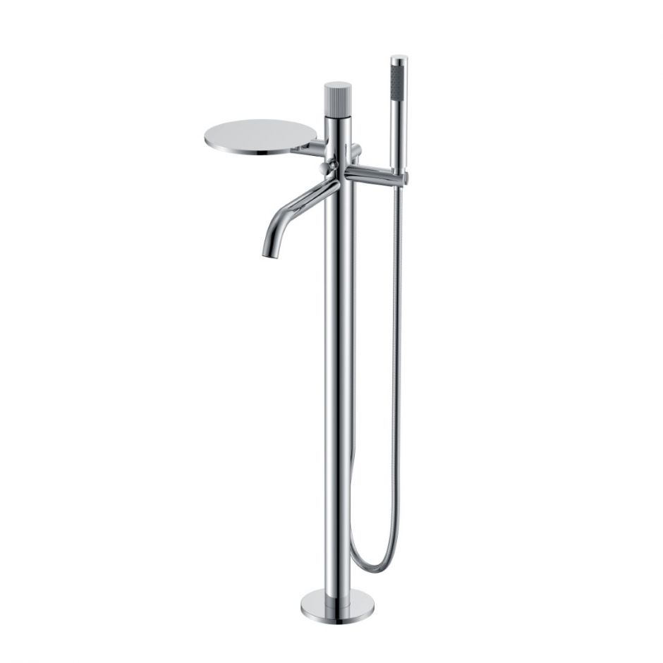 Напольный однорычажный смеситель с ручкой Linea Boheme Stick 129 ФОТО