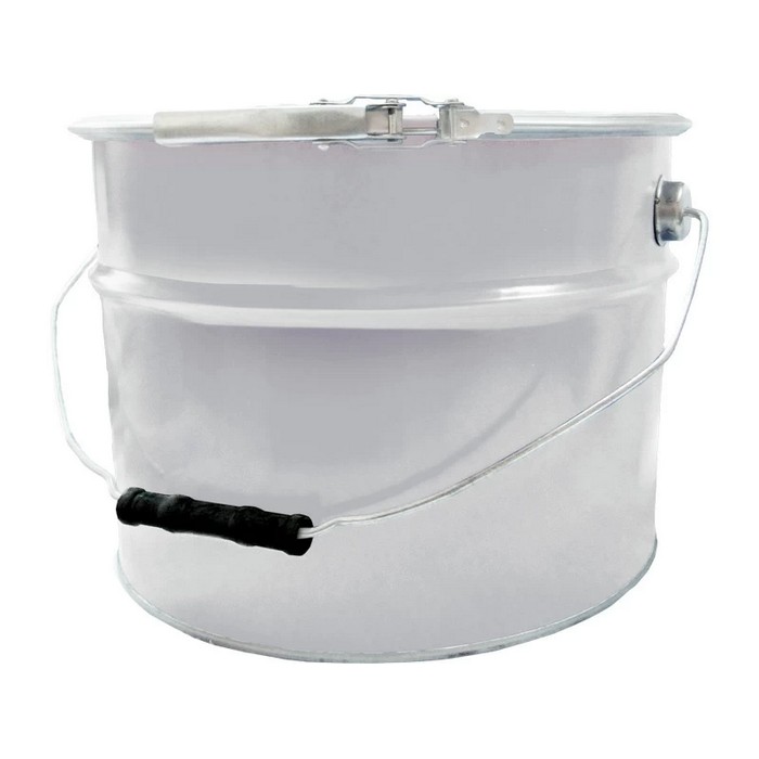 Profkolor Ведро металлическое, крышка-обруч, цвет белый, 10л. ВМо 10б