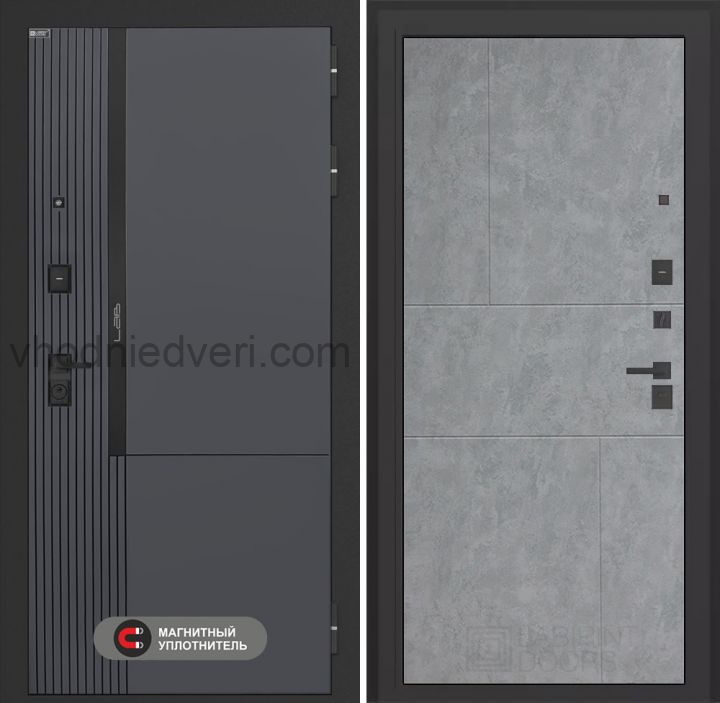 Входная дверь Лабиринт Лаб 2 Про - 21 Бетон светлый