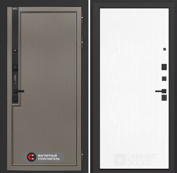 Входная дверь Лабиринт Лаб 1 Про - 07 Белое дерево