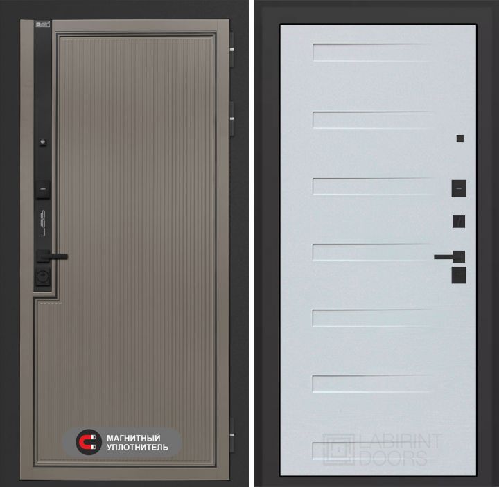 Входная дверь Лабиринт Лаб 1 Про - 14 Дуб кантри белый горизонтальный