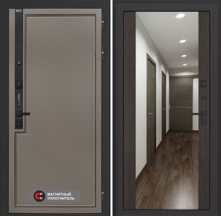 Входная дверь Лабиринт Лаб 1 Про - Зеркало максимум Венге