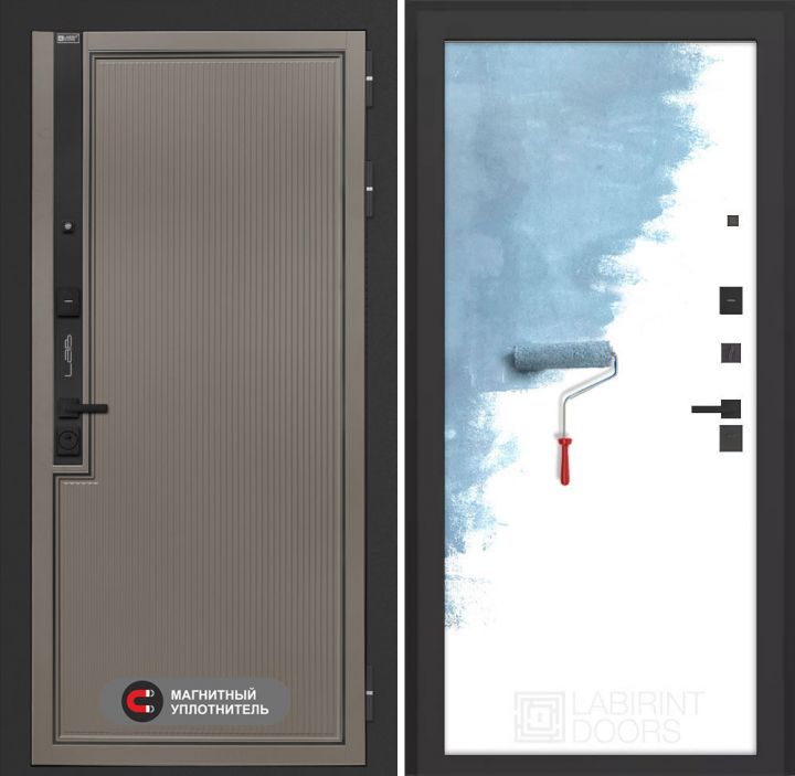 Входная дверь Лабиринт Лаб 1 Про - 28 Грунт под покраску