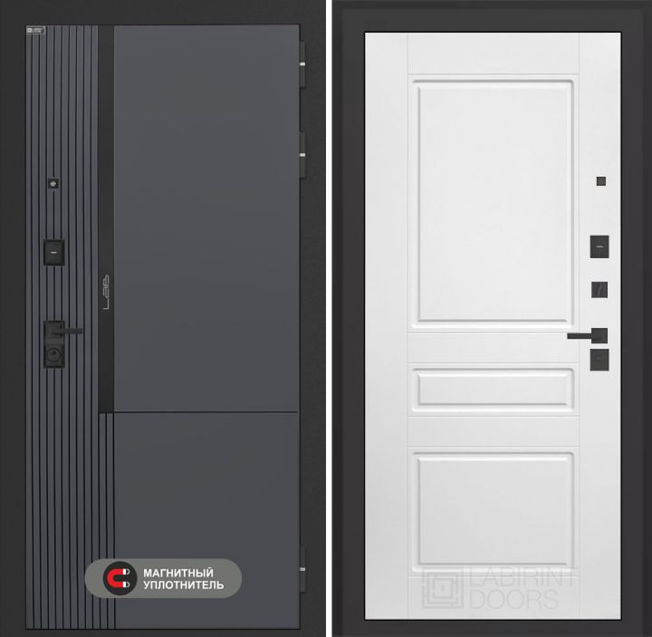 Входная дверь Лабиринт Лаб 2 Про - 03 Белый софт