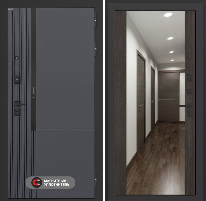 Входная дверь Лабиринт Лаб 2 Про - Зеркало максимум Венге