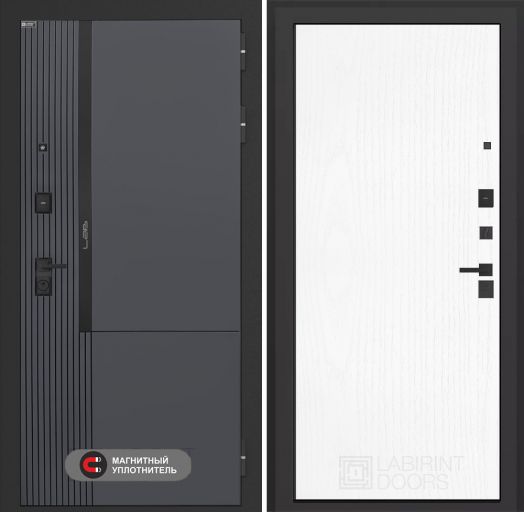 Входная дверь Лабиринт Лаб 2 Про - 07 Белое дерево