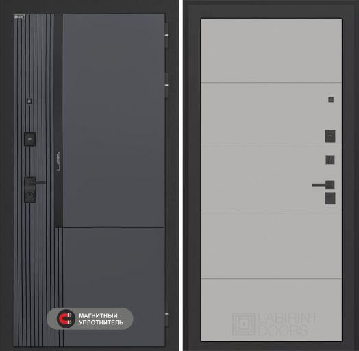 Входная дверь Лабиринт Лаб 2 Про - 13 Грей софт