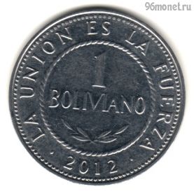 Боливия 1 боливиано 2012